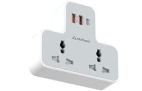 Stuffcool ChargeT 2 AC Universal Socket with Built in 20W GaN Charger, @ Rs 1,349 with 33% Off: