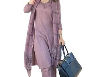 77% Off: ANNI DESIGNER Women’s Rayon Blend Solid Straight Kurta with Pant & Dup @ Rs 599