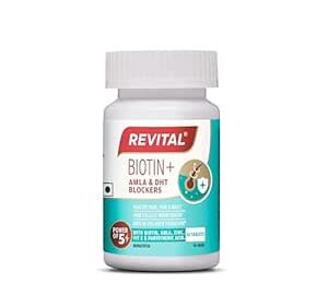 35% Off: Revital Biotin+ with Amla and DHT Blockers for Hair Growth @ Rs 438