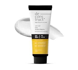 Deconstruct Face Gel Sunscreen SPF 50 + and PA+++ | Gel based sunscree @ Rs 250 with 50% Off: