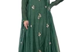 77% Off: KLOSIA Women Embroidery Solid Anarkali Kurta and Pant Set with Dupatta @ Rs 699