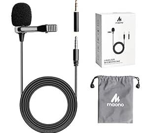 56% Off: (Renewed) Maono AU-400 Lavalier Microphone (Black) @ Rs 333.52