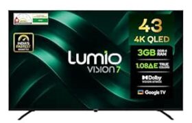 Lumio Vision 7 109 cm (43 inches) 4K Ultra-HD Smart QLED TV FTW1-ADSG @ Rs 26,999 with 34% Off: