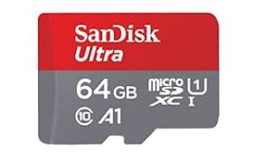 SanDisk Ultra 64GB microSDXC UHS-I, 140MB/s R, Memory Card, 10 Y Warra @ Rs 549 with 39% Off: