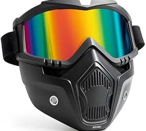 87% Off: BTfash Goggle Mask Anti Scratch UV Protective Open Face @ Rs 219
