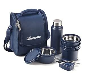 SOPL-OLIVEWARE Teso Pro Lunch Box with Cutlery, 3 Microwave Safe Insid @ Rs 698 with 64% Off: SOPL-OLIVEWARE Teso Pro Lunch Box with Cutlery, 3 Microwave Safe Insid @ Rs 698 with 64% Off: