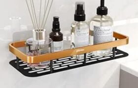 Plantex Bathroom Organiser Without Drill/Self Adhesive Stainless Steel @ Rs 473 with 67% Off: