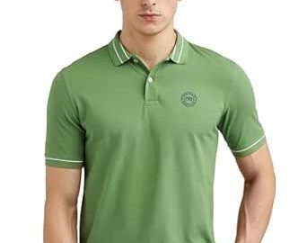 43% Off: Peter England Men’s Regular Fit Insignia Half Sleeve Polo T-Shirt | Co @ Rs 516