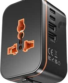 rts Universal Travel Adapter, Worldwide Wall Travel Plug, 2 USB C, 2 U @ Rs 999 with 50% Off: