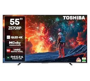 TOSHIBA 139 cm (55 inches) Z570RP Series 4K Ultra HD Smart QLED TV 55Z @ Rs 37,799 with 53% Off: