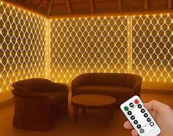 Gesto Net Mesh Lights – 200 LED Warm White Waterproof Serial String Li @ Rs 725 with 64% Off: