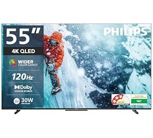 Philips 139 cm (55 inches) 8100 Series 4K Ultra HD Smart QLED Google T @ Rs 31,999 with 36% Off:
