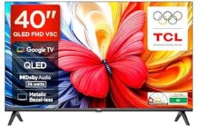 TCL 101 cms (40 inches) V5C Series Full HD Smart QLED TV Google TV 40V @ Rs 15,490 with 57% Off:
