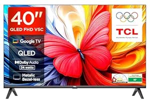 TCL 101 cms (40 inches) V5C Series Full HD Smart QLED TV Google TV 40V @ Rs 15,490 with 57% Off: