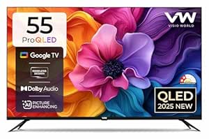 VW 140 cm (55 inches) Pro Series 4K Ultra HD Smart QLED Google TV VW55 @ Rs 24,999 with 58% Off: