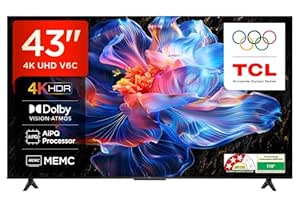 TCL 108 cm (43 inches) Metallic Bezel Less Series 4K Ultra HD Smart LE @ Rs 19,990 with 62% Off: