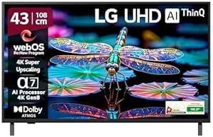 LG 108 cm (43 inches) UA82 Series 4K Ultra HD Smart webOS LED TV 43UA8 @ Rs 28,990 with 37% Off:
