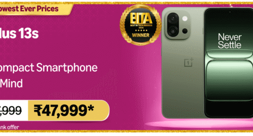12% Off: OnePlus 13s | Snapdragon® 8 Elite | Best Battery Life Ever on a Compact Phone @ Rs 50,999