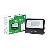 EcoLink 100W Waterproof Frosted Glass LED Outdoor Flood Light Cool WhitePack of 1