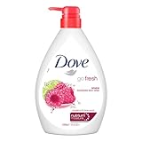 Dove Renewing Raspberry Body Wash with Lime for Renewed Skin Refreshing Scent 1L