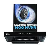 Midea 60 cm 1400 m3hr FilterlessT Shape kitchen Chimney 7740