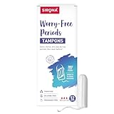 Sirona Period Tampon for Medium Regular Flow 12 Pcs Pack of 1 Biodegradable Tampons FDA Approved Ultra Soft Biodegradable Tampon Leak Free Highly Absorbent Tampons for Rash Free Period at Rs 98