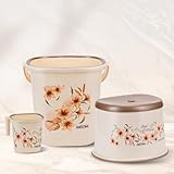 Nayasa Plastic Sqr DLX 3 Pcs Bathroom Set at 546