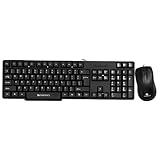Zebronics Wired Keyboard and Mouse Combo with 104 Keys and a USB Mouse