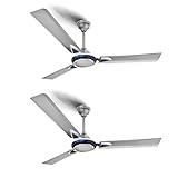 Longway Brezza 1200 mm 48 Antidust 400 RPM High Speed 3 Blade Ceiling Fan Silver BluePack of 2 at Rs 2399