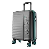 Safari Cabin Insignia 8 Wheels 55cm Size Trolley Bag TSA Lock Hard Case Polycarbonate 360º Wheeling Carryon Luggage Travel Bag Suitcase for Travel Trolley Bags for Travel Gun Metal at Rs 2499