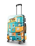 Safari Oasis Neo Trolley Bag Medium Size 65 cms Printed Hard Side Travel Bag