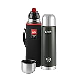 Cello Duro Tuff Steel Series Flip Flask with Jacket 1000Ml