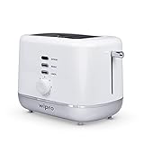 Wipro Vesta Bread Toaster 800 Watts Auto Pop up with Removable Crumb Tray 7 Browning Levels with Defrost and Pre Heat Function White Standard VA021020 at Rs 1299