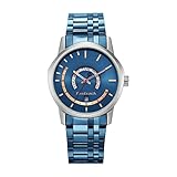 Fastrack Mens Exuberant Quartz Analog with Day and Date Blue Dial Metal Strap Watch for Guys at Rs 1947