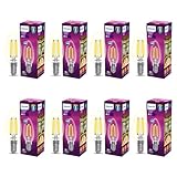 PHILIPS 4watt Filament Candle LED Bulb Bulb Base E14 Color Warm WhitePack of 8
