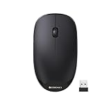 Zebronics HAZE Wireless mouse for Computers Laptops with 1200 DPI Advanced optical sensor 24GHz USB Nano receiver Plug Play usage Power saving mode and Comfortable use on most surfaces Black at Rs