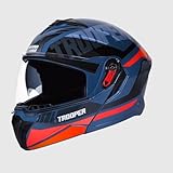 Studds Trooper Dv D1 Isi and Dot Certified Matt Finish FlipUp Full Face Motorcycling Helmet at Rs 1375