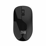 TAG WM600 Wireless Mouse 1200 DPI Optical Sensor 24 GHz USB Nano Receiver Connectivity 10m Range Ergonomic Design Plug and Play Usage Compatible with PC Laptop Mac Black at Rs 218