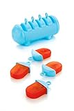 Clazkit Plastic Reusable Ice Candy Makers Homemade PopsicleFrozen Ice CreamKulfi Candy for ChildrenAdultsMulticolorSet of 4 10 x 10 x 10 Centimeters at Rs