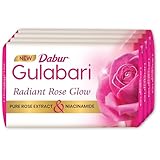 Dabur Gulabari Pure Rose Soap 150g Pack of 4 at Rs 132