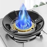 Clazkit Pack of 2 Black Gas Saver Burner Stands Fire Windproof EnergyEfficient 4Leg Support for Indian Gas Stoves 07mm Durable Construction Metal at Rs 80