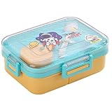 ATTRO Savour Astronut Space Themed Kids Lunch Box with 3 Compartment 1 Small Container 1 Spoon Separate Internal Lid Leakproof 1270ml70ml Blue Plastic at Rs 204