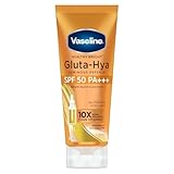 Vaseline Gluta Hya Antioxidant SPF 50 PA Sunscreen for Face Body 175ML at Rs 349