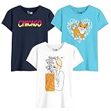 Bon Organik Womens Cartoon Regular Fit TShirt