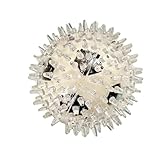 PremiumAV Large Spike Ball Dog Toy Transparent TPR Rubber C