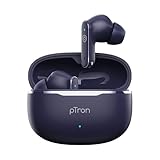 pTron Bassbuds Eon inEar TWS Earbuds w 13mm Drivers 45Hrs Playtime Dual HD Mic TruTalk AIENC Calls Custom EQ Mobile App Bluetooth v60 HeadphonesVoice Assist Type C Charging IPX5 Blue at Rs