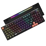 acer Nitro G Wired Mechanical Gaming Keyboard 98 Layout with Multifunction Knob Red Switches RGB Flowing Light Gasket Structure 96 Keys MixedColor Key Glow 50M Switch Life at Rs 1899