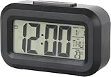 Kadio Small Digital Alarm Clock Large Display Bedside Clock with Luminous Temperature Calendar Battery Powered Alarm Clock for Bedroom Office Desk Table Black at Rs 229