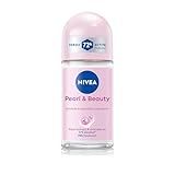 NIVEA Pearl and Beauty 50ml Deo Underarm Roll On With Pearl Extracts Avocado Oil 72 H Long Lasting Floral Scent 0 Alcohol and Dermat Approved For Women