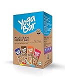 Yogabar Multigrain Energy Bar Variety Pack 10 Bar Healthy Diet with Fruits Nuts Oats and Millets Gluten Free Crunchy Granola Bars Packed with Chia and Sunflower Seeds 10 Bar